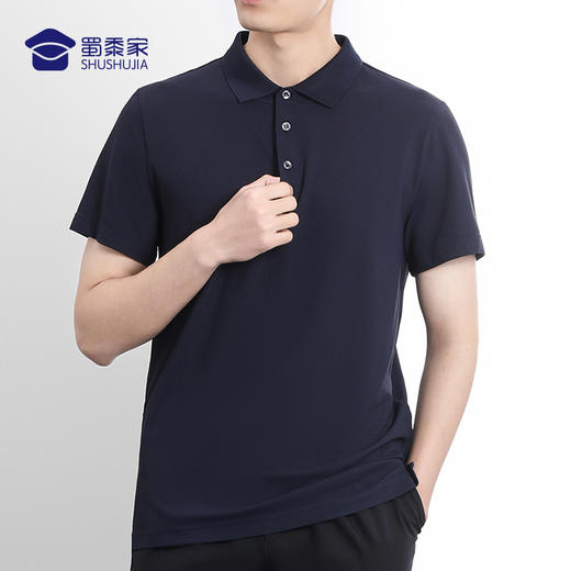 【冰丝华夫格凉感polo衫/清仓】冰丝凉感短袖T恤 透气休闲上衣POLO衫 商品图4