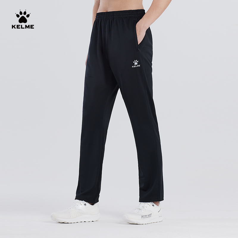 卡尔美运动裤男长裤正品休闲裤针织卫裤男直筒拉链运动裤