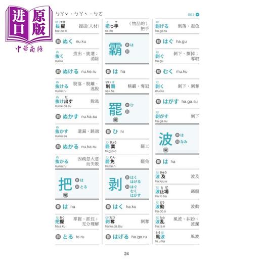 【中商原版】日语汉字读音字典（附中日发声MP3 QR Code）日语学习 台版 原版教材教辅参考工具书 日語漢字讀音字典 日文字典 商品图3