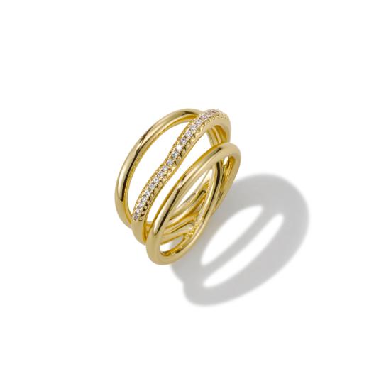 APRESI｜FLIPPED Three Circle Hoops Shiny Ring [怦然心动戒指] 商品图11