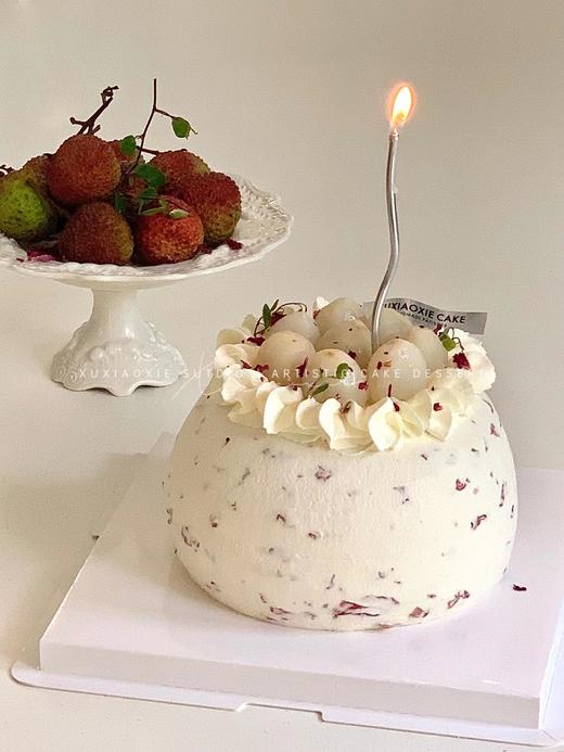 荔枝球球（原味戚风胚➕玫瑰味奶油➕妃子笑荔枝） 商品图1