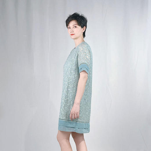 SAINT L’UCK/圣媛夏季中长款蕾丝镂空连衣裙SA220A24 商品图1