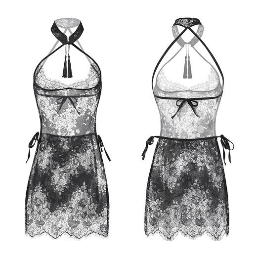 【霏慕】 复古流苏透视蕾丝旗袍6740 商品图5