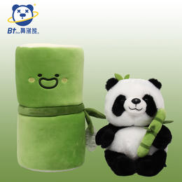 可爱抱竹熊猫玩偶 竹筒熊猫公仔毛绒玩具卡通国宝熊猫