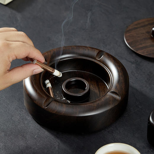初心| 黑檀烟灰缸 商品图1
