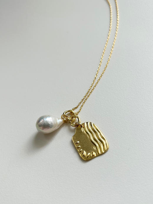 APRESI｜SWIRLING Pearl Pendant Necklace [自然线条感珍珠项链] 商品图9