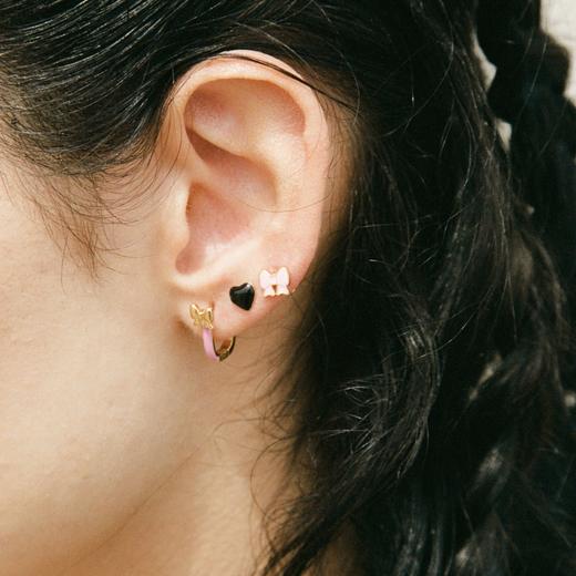 北京仓丨Wilhelmina Garcia-Fairy-蝴蝶结 金粉 耳环（单只）［西班牙设计师］ 商品图1