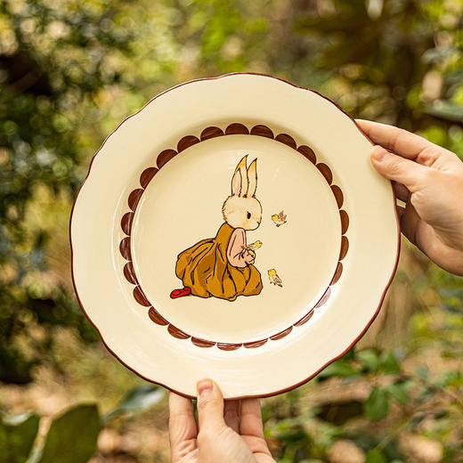 摩登主妇原创复古赫拉兔陶瓷餐具礼盒套装家用可爱碗盘碟米饭碗 商品图1