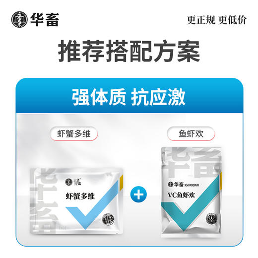 华畜虾蟹多维生命素200g 补充维生素减少应激 增强体质促进生长 水产专用 商品图4