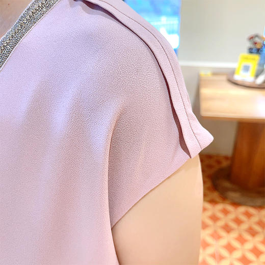 SAINT L’UCK/圣媛女装夏季中长款领口流苏连衣裙SA220L34 商品图6