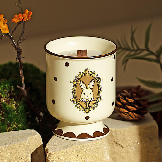 摩登主妇原创复古赫拉兔香薰蜡烛安神持久卧室散香器高级伴手礼盒 商品图0