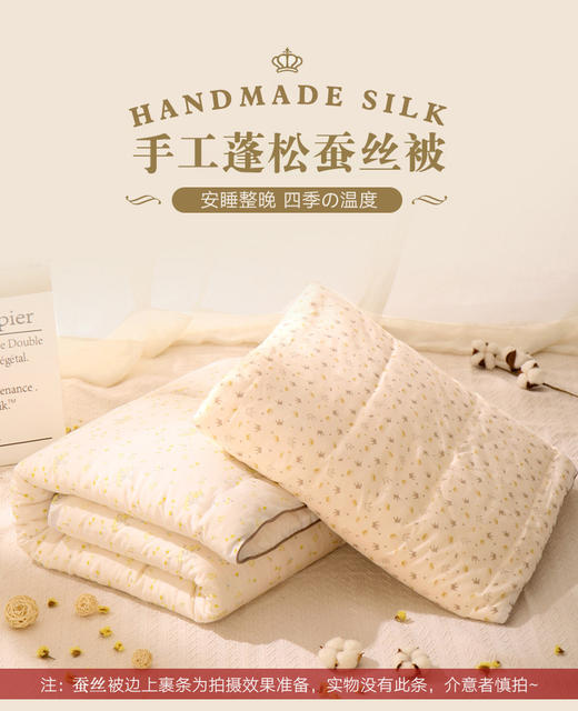 龙之涵 印花蚕丝被胎 两个花色可选 商品图0