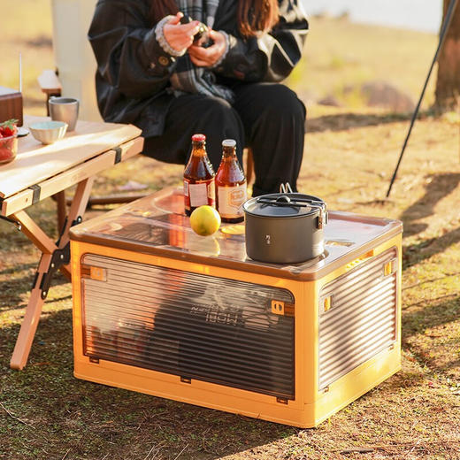 悠拓者 多功能可视折叠收纳箱黄色 YT-SN103 商品图3