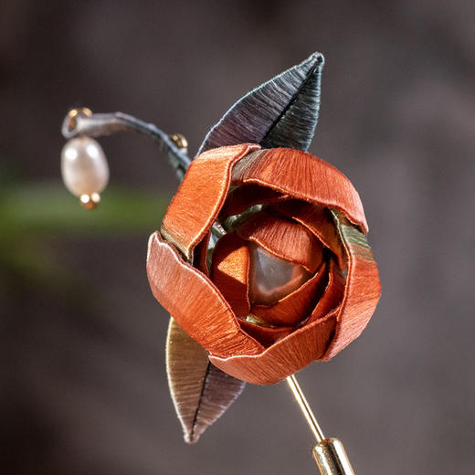 【情意绵绵 手工精制】非遗苏绣蚕丝首饰胸针/耳环耳钉 秀韵多姿 流光溢彩 非遗苏绣文化传承者-陈春燕老师 商品图9