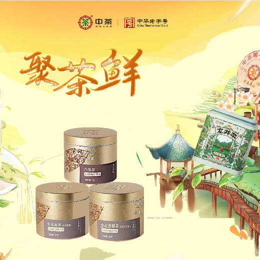 中茶 一组茶：中茶金花香橼30g+中茶安华黑茶30g*2盒 商品图0