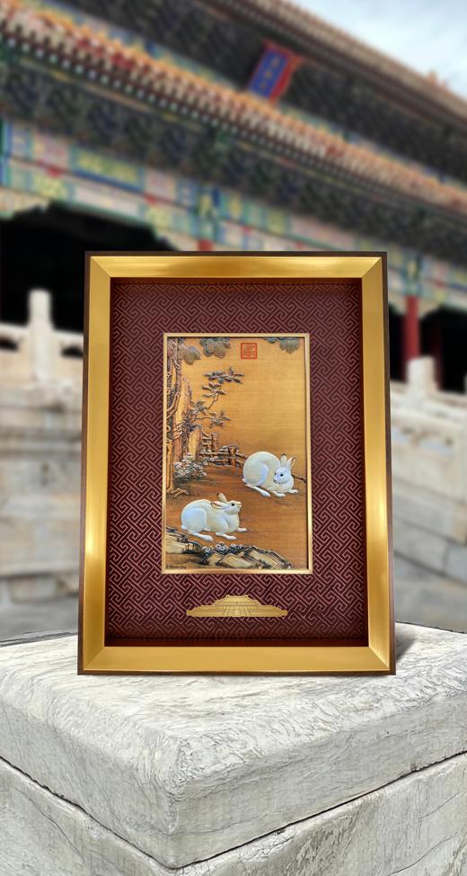 《玉兔纳福 瑞兔呈祥》银版画20g 商品图0