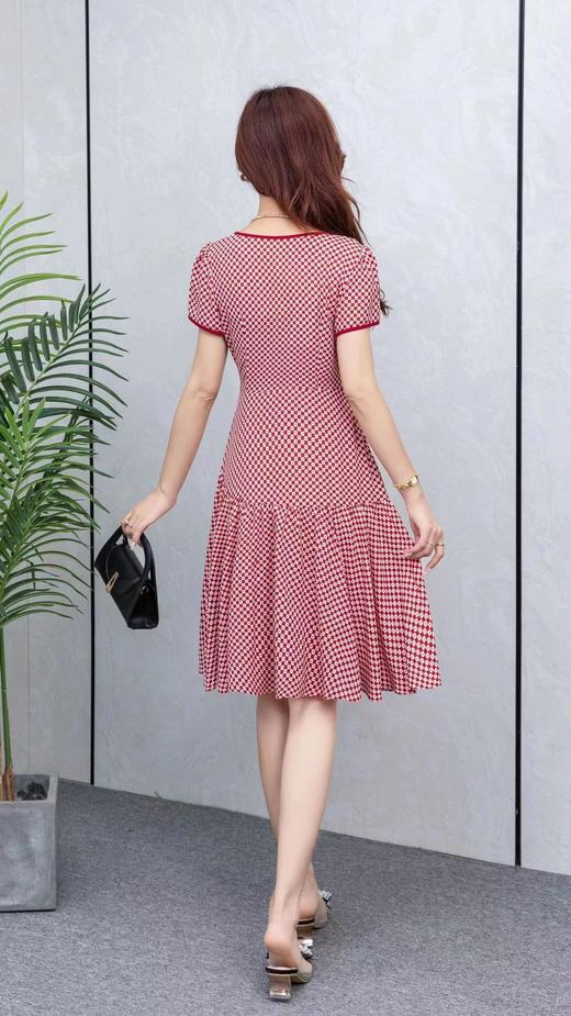 B6317       高级感气质减龄格子连衣裙（特价不退换） 商品图2