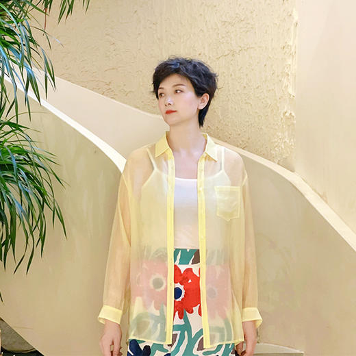 SAINT L’UCK/圣媛女装新春夏季轻薄简约款纯色衬衫SA220E21 商品图4