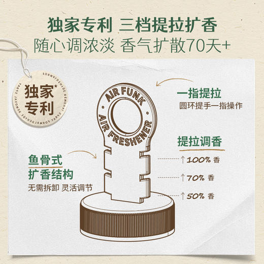 【持久净味 清新70天】Air Funk净味清新香氛 三档式提拉香气浓度随心 防漏误触保护 卧室卫生间厕所除臭香氛持久 空气清新剂芳香水  350ml/瓶 商品图3