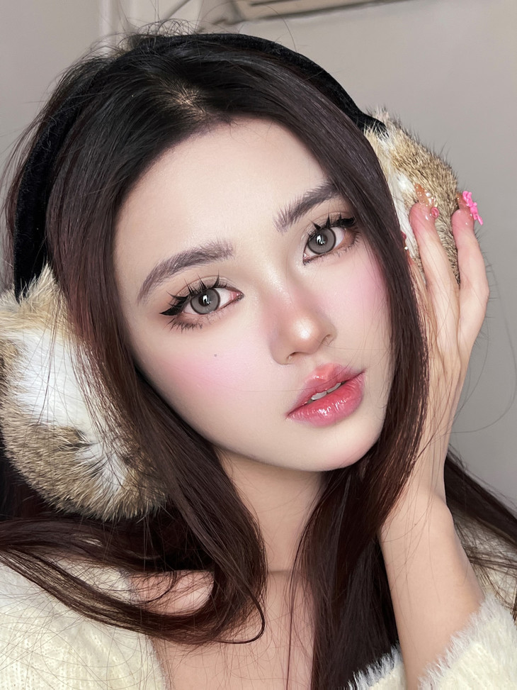 ALLECON美瞳 年抛隐形眼镜 冰淇淋灰14.2mm 1副/2片 左右度数可不同-VVCON美瞳商城18