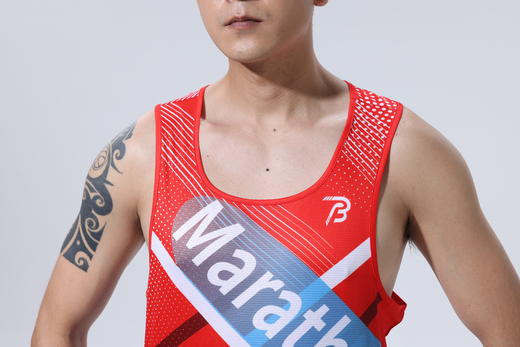 破三体育高端专业系列男女士夏季速干型薄款透气跑步健身运动背心A001 商品图10