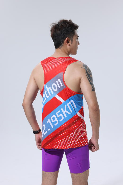 破三体育高端专业系列男女士夏季速干型薄款透气跑步健身运动背心A001 商品图8