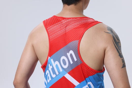 破三体育高端专业系列男女士夏季速干型薄款透气跑步健身运动背心A001 商品图12