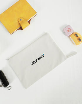 Self Who衣服拉链袋子化妆包棉布袋收纳袋拉链旅行袋