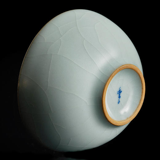 【丰子汝窑】【天青贝思杯2入】茶杯手工开片主人杯陶瓷汝瓷单杯子个人品茗杯功夫茶具 商品图8