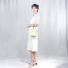 圣三利女装 仙女风花朵蕾丝中长拼接款连衣裙SL2017134 商品缩略图2