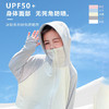 【拼色冰清系列防晒衣】身体面部无死角防晒，柔滑亲肤轻薄舒适，透气防闷简约好搭儿童防晒衣夏天透气大帽檐拼色冰感防蚊皮肤衣，男女宝宝户外防晒服 商品缩略图0
