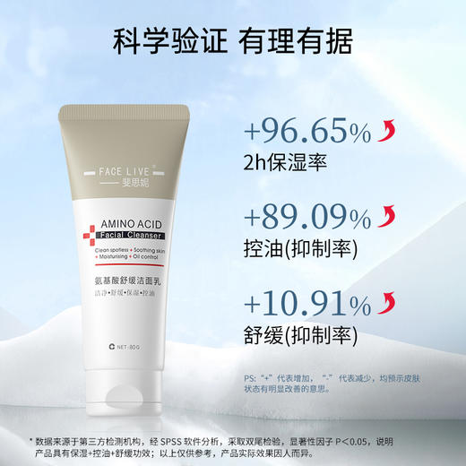 斐思妮氨基酸舒缓洁面乳80g 商品图1