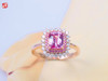 【韵嫣】18K金镶 帕帕拉恰蓝宝石戒指，主石1.56ct 商品缩略图1