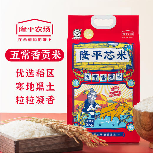 隆平芯米(五常香贡米)  500g/2.5kg/5kg 东北大米 商品图0