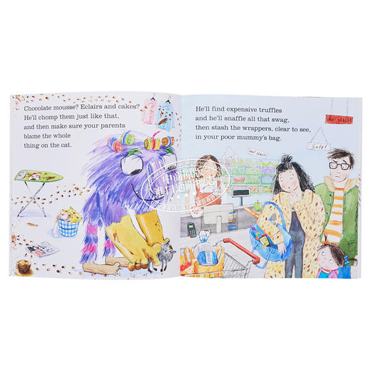 【中商原版】Laura Hughes The Chocolate Monster 巧克力小怪兽 英文原版 进口图书 儿童绘本 动物故事图画书 3-6岁 商品图4