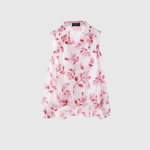 翻领灯笼摆背心 商品图0