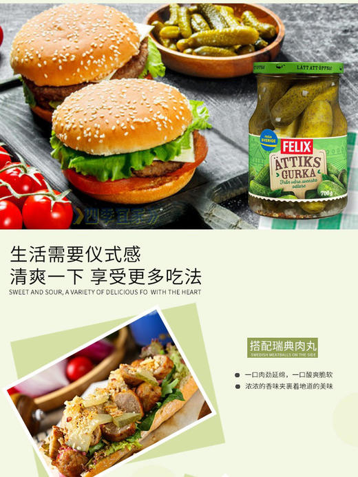 菲力斯切片酸黄瓜370g 商品图3