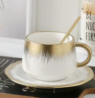 5F隆昌瓷器描金杯碟 商品图0