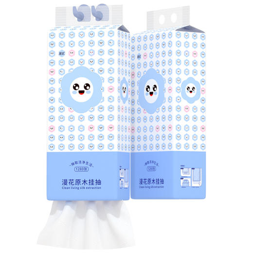 【积分兑换】超值家庭装漫花挂抽纸立体压花 商品图4