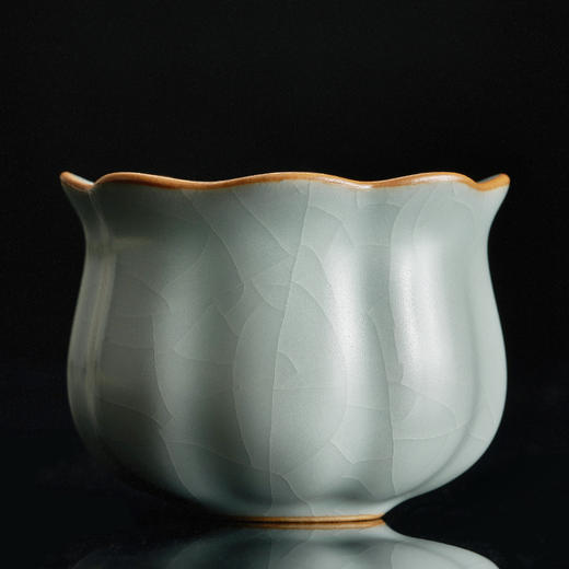 【丰子汝窑】【2019天青高葵杯】茶具茶杯天青汝瓷开片主人杯单杯品茗杯高葵杯 商品图5