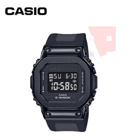 【时计廊】卡西欧（CASIO）防水防震时尚潮流小方块casio运动手表女GM-S5600SB-1PR正品