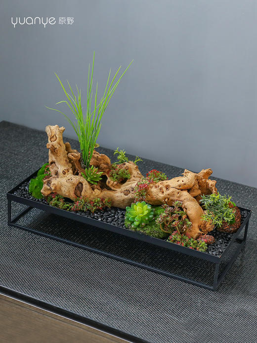 酒店新中式高端仿真花假花餐桌书房茶几售楼摆花装饰摆设绿植盆景 商品图3