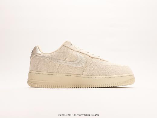 耐克Stussy x Nike Air Force 1 '07 White Cool斯图西空军一号休闲板鞋CZ9084-200男女鞋 商品图1