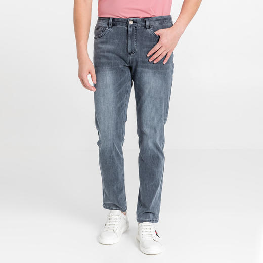 布兰施男士美式复古休闲牛仔裤 商品图0