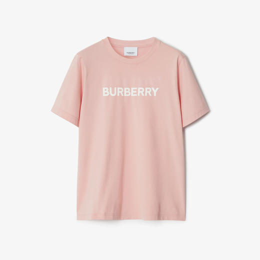 BURBERRY 巴宝莉 女士字母徽标印花棉质圆领短袖T恤 粉色 8067529 B5664 商品图0