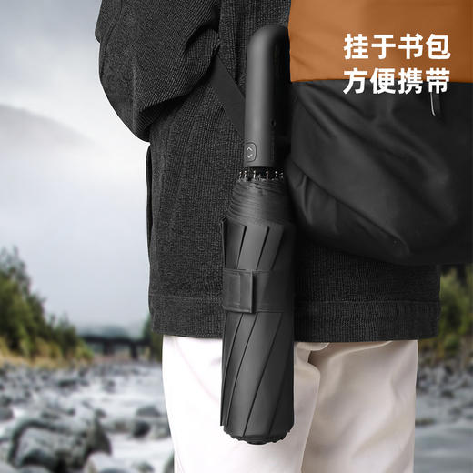 「加大款！自动环扣雨伞」新款环扣自动双龙骨伞 折叠大号加固抗风暴雨伞居家日用 商品图1