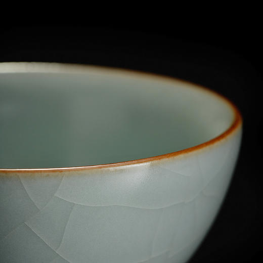 【丰子汝窑】【天青贝思杯2入】茶杯手工开片主人杯陶瓷汝瓷单杯子个人品茗杯功夫茶具 商品图6