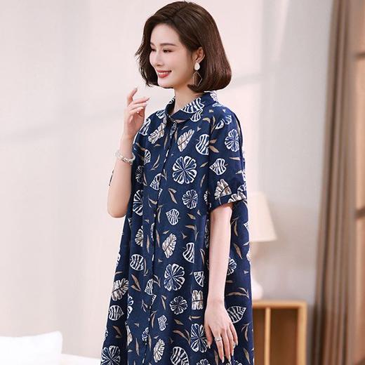 气质POLO领印花棉质连衣裙HR-WJ1975-49 商品图2