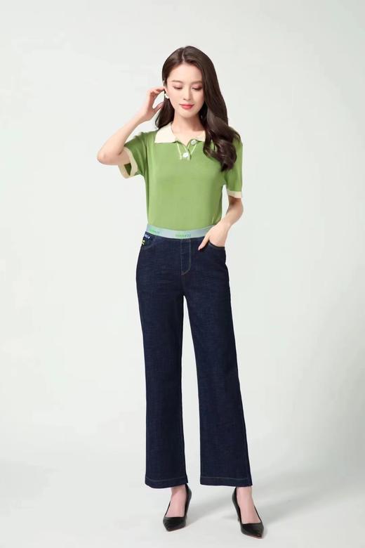 女牛仔蓝长裤018 商品图4