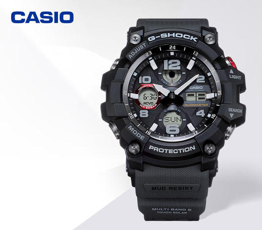 【时计廊】卡西欧（CASIO） G-SHOCK GWG-100泥王运动男表太阳能防水手表 GWG-100-1A8PFT太阳能+防泥 商品图0